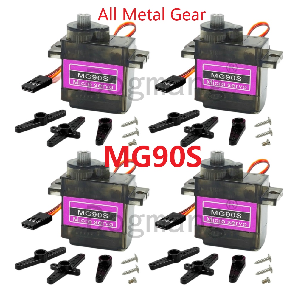 Rc Helicopter Servo - MG90S Servo 1/2/4/10/20/50 Stück Ganzmetallgetriebe 9g