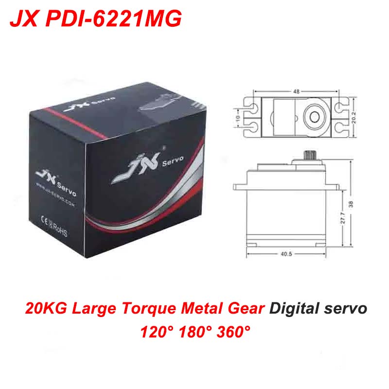JX PDI-6221MG 20 kg großes Dre – Rc Helicopter Large Bewertung und Preis