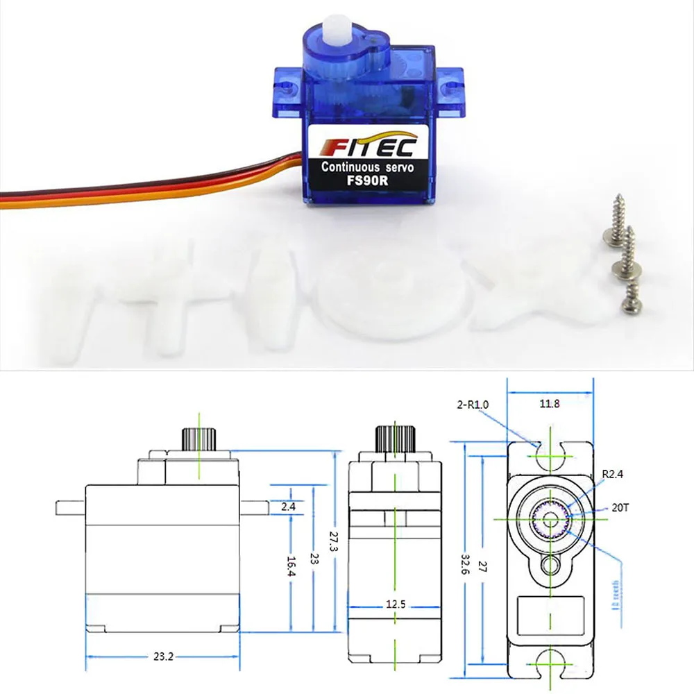Feetech Mini FS90R Micro Servo – Rc Helicopter Parts Bewertung und Preis