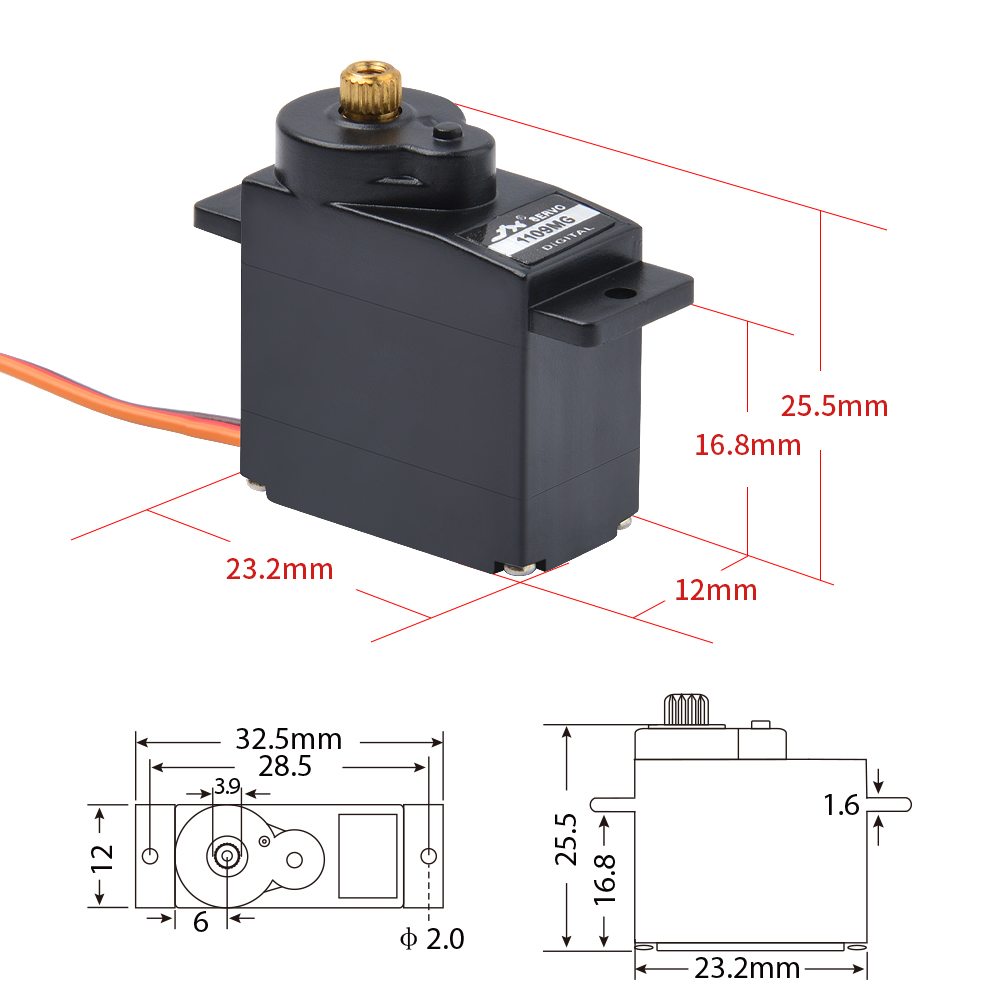 1/2/4 Stück JX Servo PDI-1109M – Rc Helicopter Servo Bewertung und Preis
